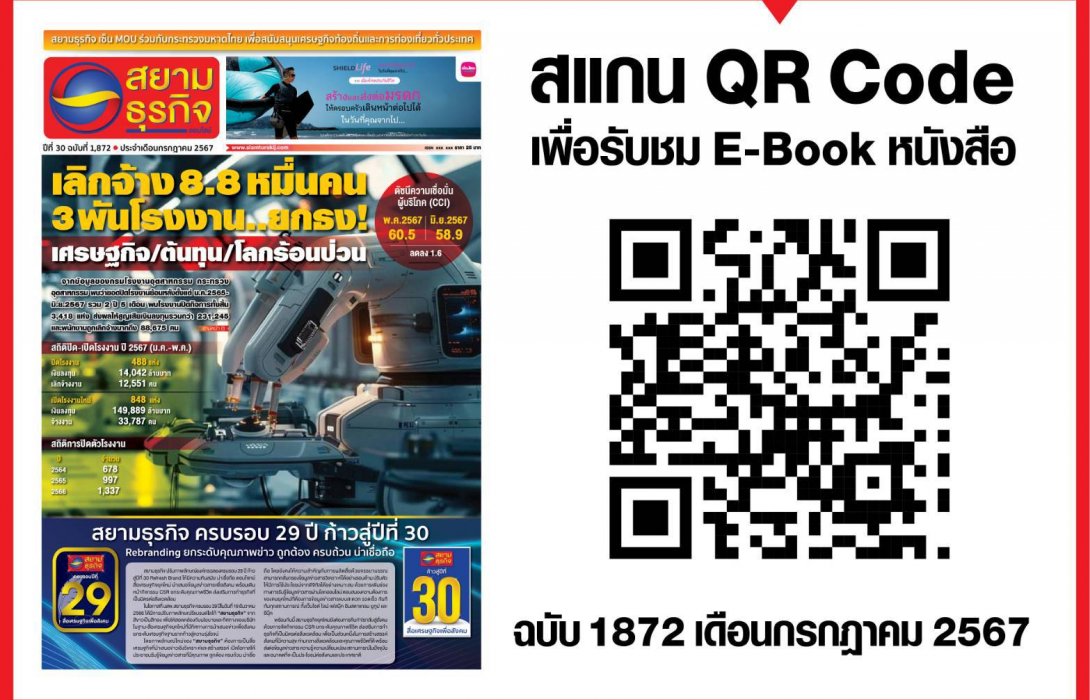 หนังสือพิมพ์สยามธุรกิจฉบับที่ 1872 เดือน ก.ค. 67