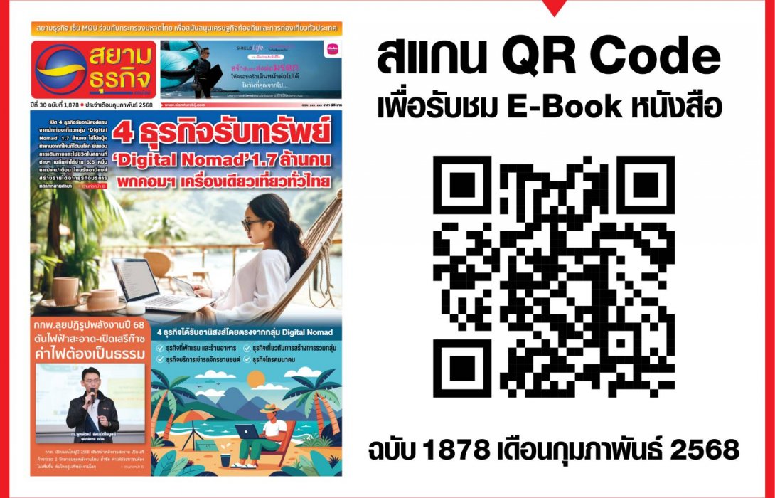 หนังสือพิมพ์สยามธุรกิจฉบับที่ 1878 ประจำเดือน ก.พ. 68