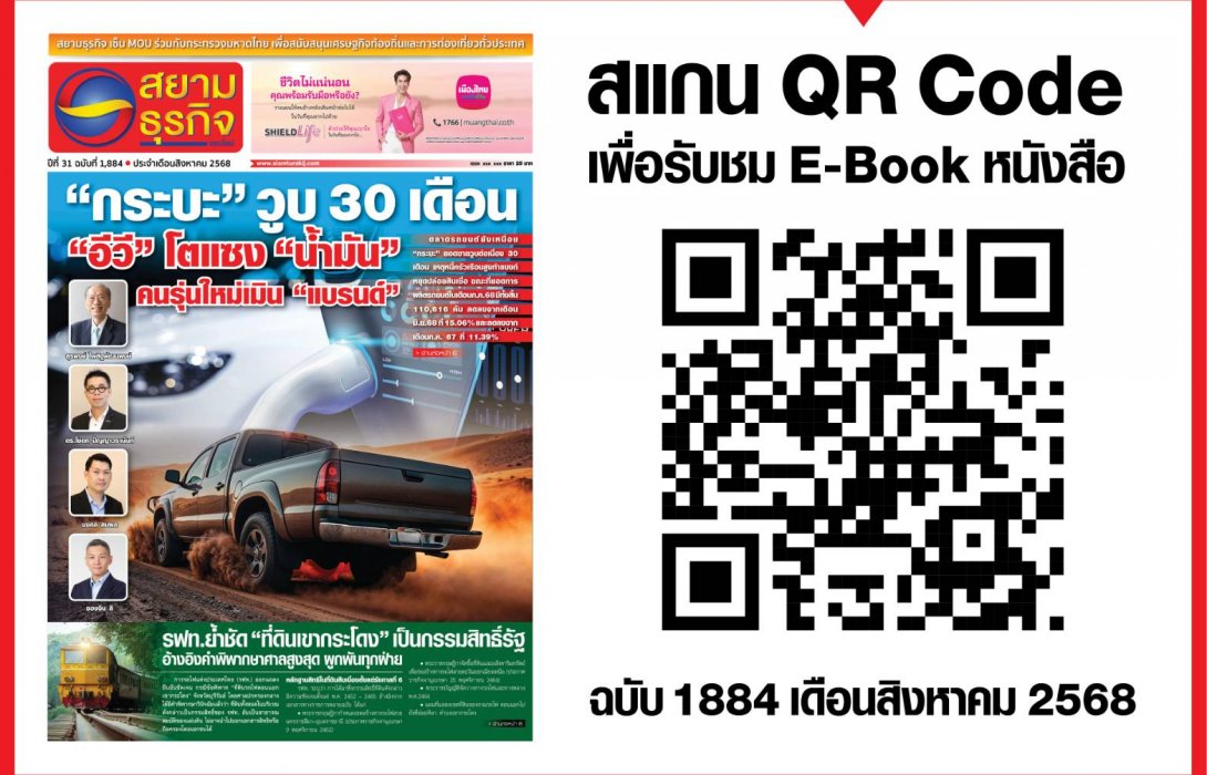 หนังสือพิมพ์สยามธุรกิจฉบับที่ 1884 ประจำเดือน ส.ค. 68