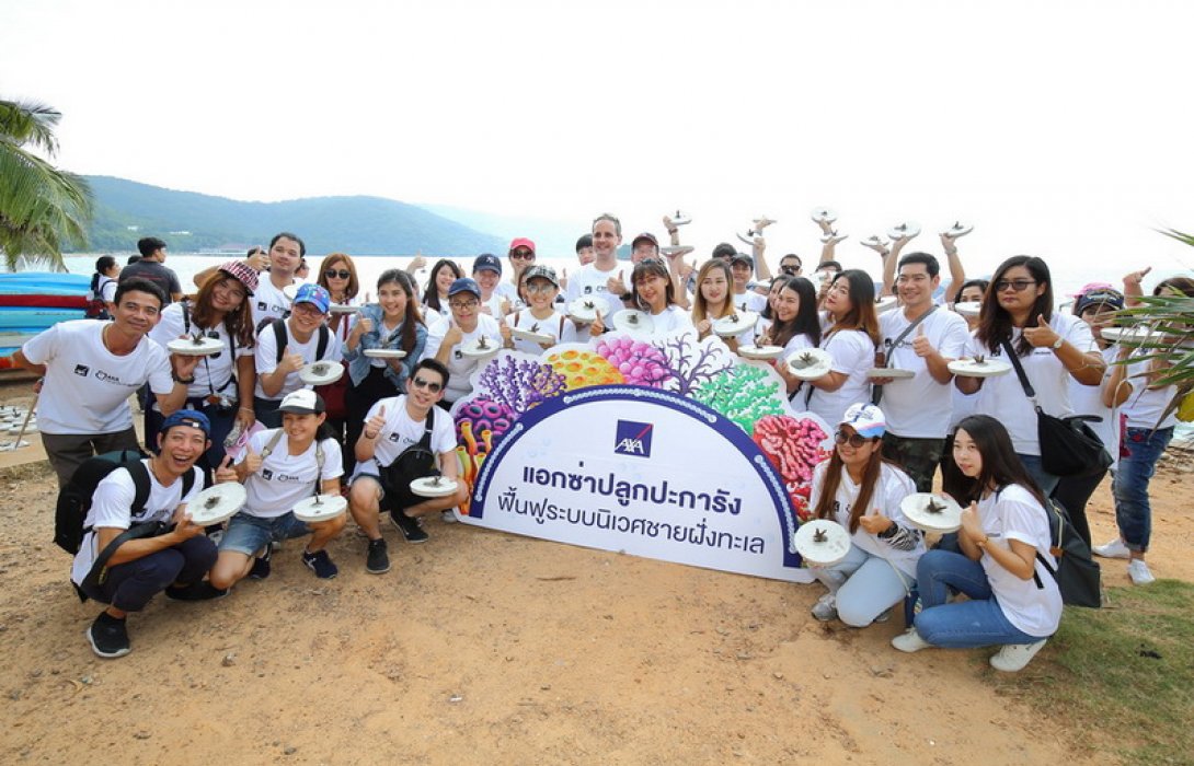 แอกซ่าปลูกปะการัง คืนระบบนิเวศให้ท้องทะเล