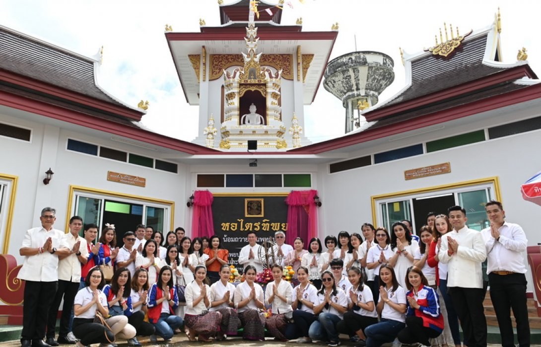 พลังบุญทิพยร่วมสร้าง ครั้งที่ 146 ยกฉัตรเอกและเปิดหอไตรทิพย ถวายเป็นพุทธบูชา วัดกู่คำ เชียงใหม่