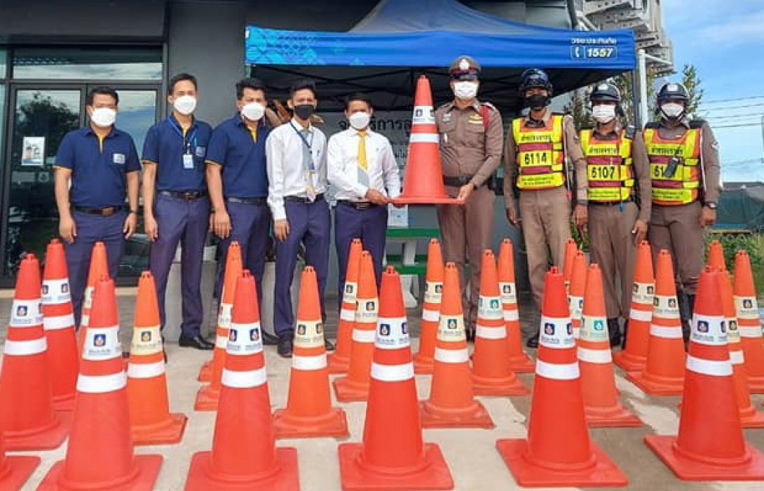 วิริยะประกันภัย สนับสนุนอุปกรณ์จราจร สภ.เมืองปัตตานี