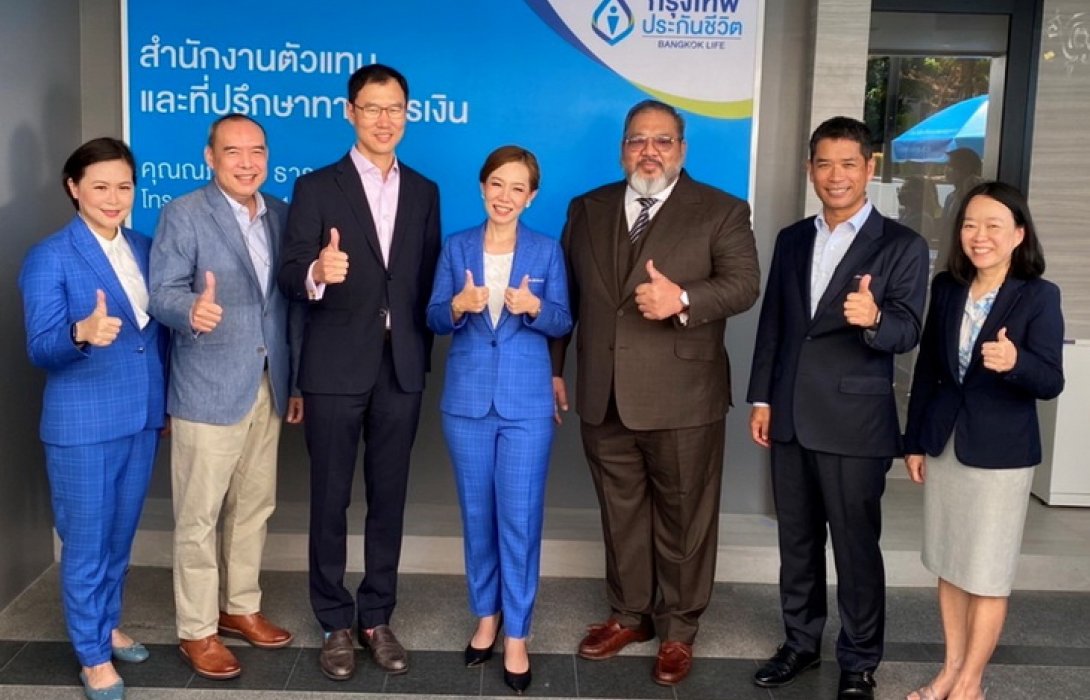 กรุงเทพประกันชีวิต เพิ่มขีดความสามารถ ขยายฐานตลาดเปิดสำนักงานตัวแทนประกันชีวิต คุณณภัชศา ธาราชีวิน เขตสะพานสูง กรุงเทพฯ