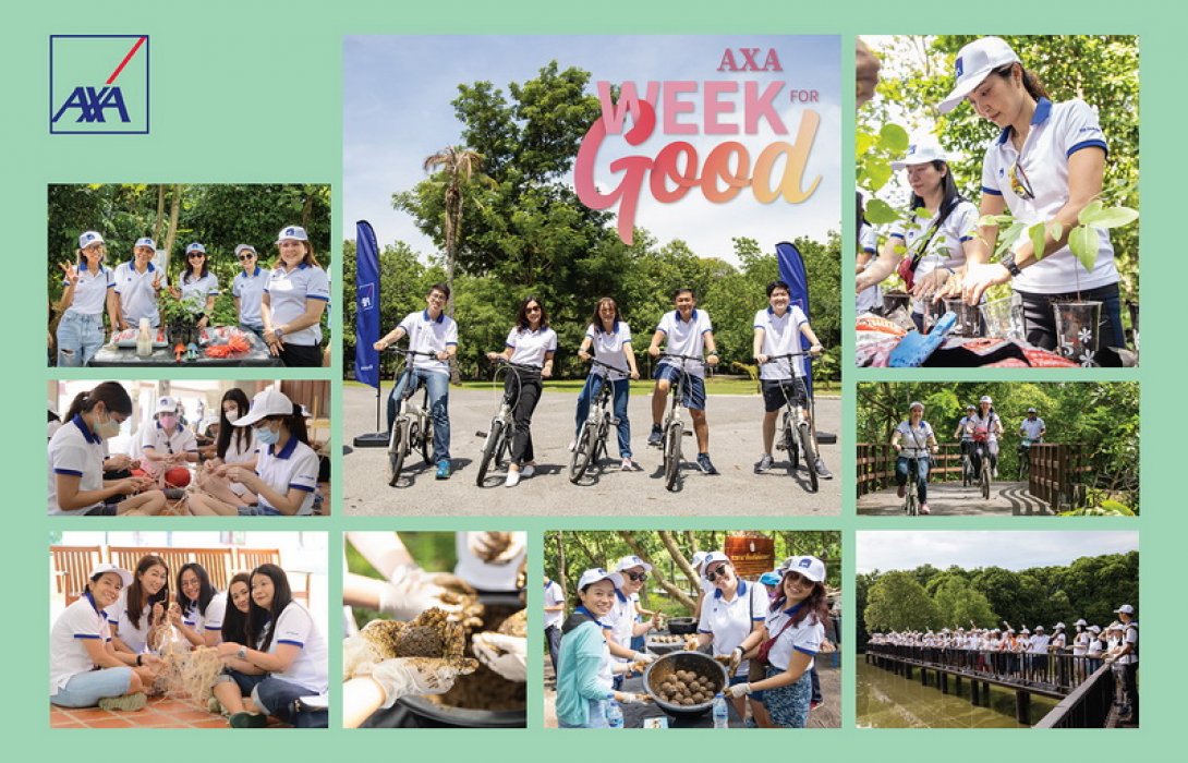 แอกซ่าจัดกิจกรรม “Bike for Good” ปั่นจักรยานไปทำความดี ช่วยลดโลกร้อน เพื่อส่งเสริมความยั่งยืนด้านสิ่งแวดล้อม