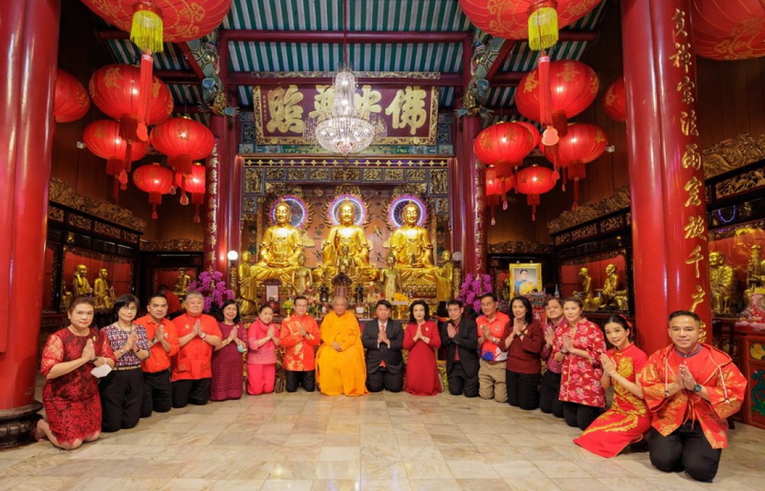 พลังบุญทิพยร่วมสร้าง ครั้งที่ 206 จัดพิธีเจริญพระพุทธมนต์เพื่อความเป็นสิริมงคลเนื่องในเทศกาลตรุษจีน