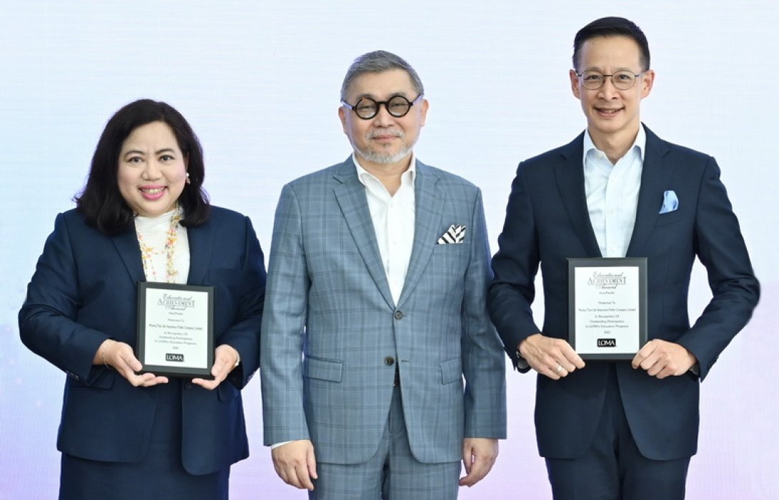 เมืองไทยประกันชีวิต รับรางวัล “Education Achievement Awards”  ปี 2022-2023 ต่อเนื่องเป็นปีที่ 4 จากสถาบัน Limra Loma Asia/Pacific