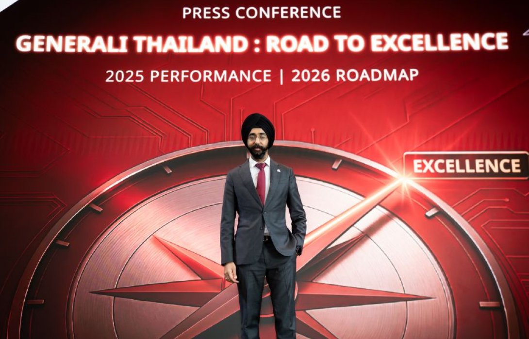 เจนเนอราลี่ ไทยแลนด์ เผย ปี 2025 สร้างเบี้ยประกันภัยรับรวม 16,100 ลบ. เติบโต 22% เดินหน้าปี 2026 แม้เป็นอีกปีที่ท้าทายระดับโลก ลุยต่อ 3 เสาหลัก ได้แก่ ช่องทางการจัดจำหน่าย - ลูกค้า – บุคลากร สร้างการเติบโตอย่างยั่งยืน