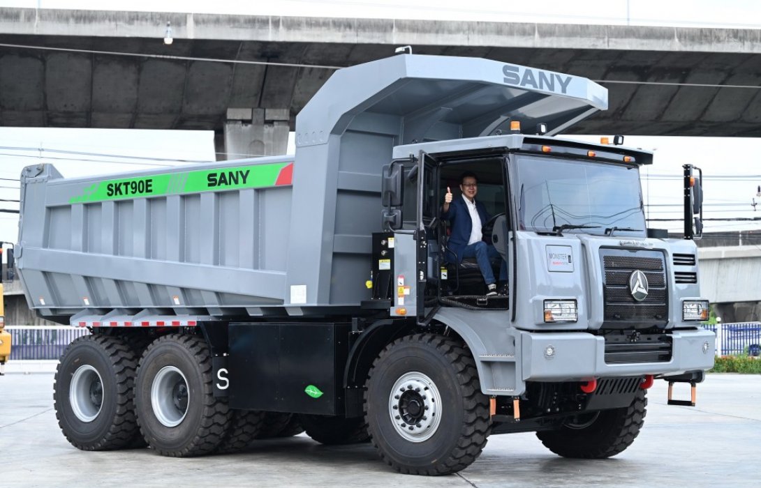 “LEADWAY” จับมือ “SANY” เปิดตัวรถบรรทุกไฟฟ้างานเหมือง รุ่น “SKT90E Pure Electric Truck”