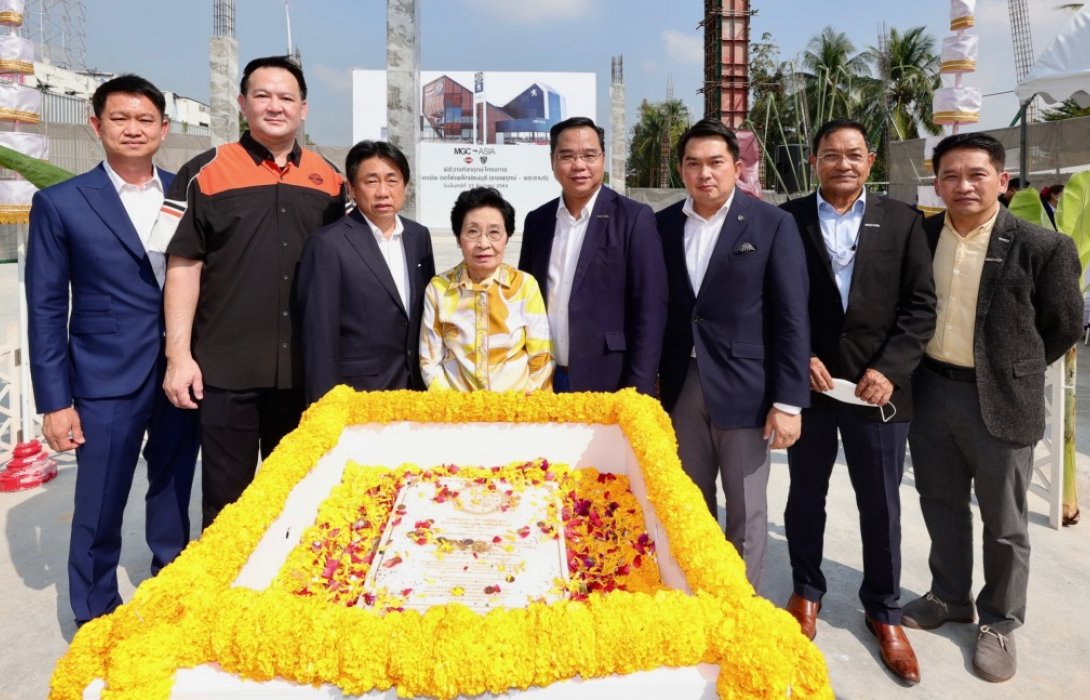 เอ็มจีซี-เอเชีย วางศิลาฤกษ์และยกเสาเอก โชว์รูมพร้อมศูนย์บริการ ฮาร์ลีย์-เดวิดสัน-เปอโยต์ ฝั่ง