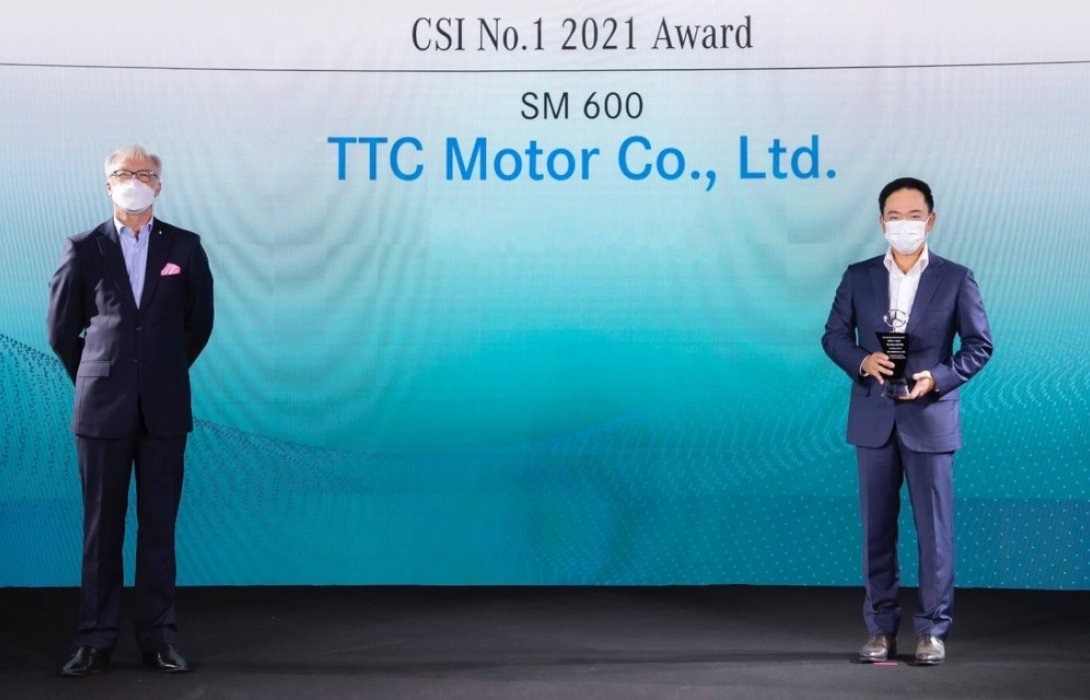 TTC Motor ตอกย้ำความพึงพอใจในด้านการบริการคว้ารางวัลผู้จำหน่ายยอดเยี่ยม