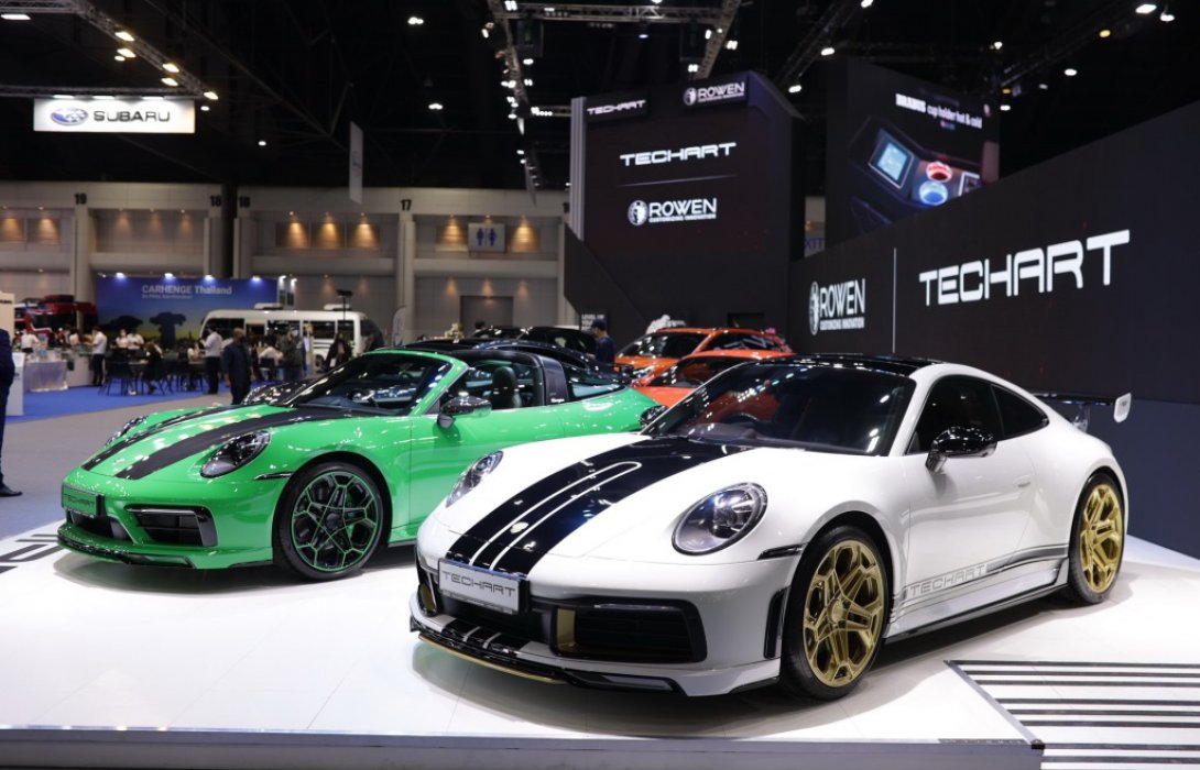 TECHART ขนทัพรถในฝันบุกมอเตอร์โชว์2022 จัดแสดงปอร์เช่และอัลพาร์ดติดตั้งชุดแต่งจัดเต็มทุกรุ่น!