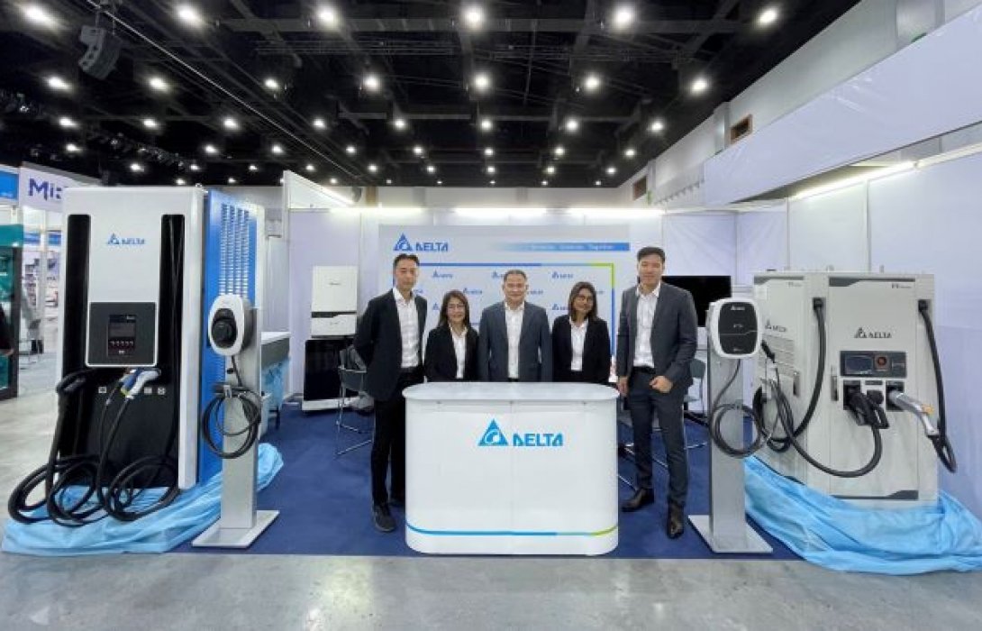 เดลต้าจัดแสดงนวัตกรรมการชาร์จรถยนต์ไฟฟ้า V2X และโซลูชันพลังงานทดแทนที่งาน MiRA 2022