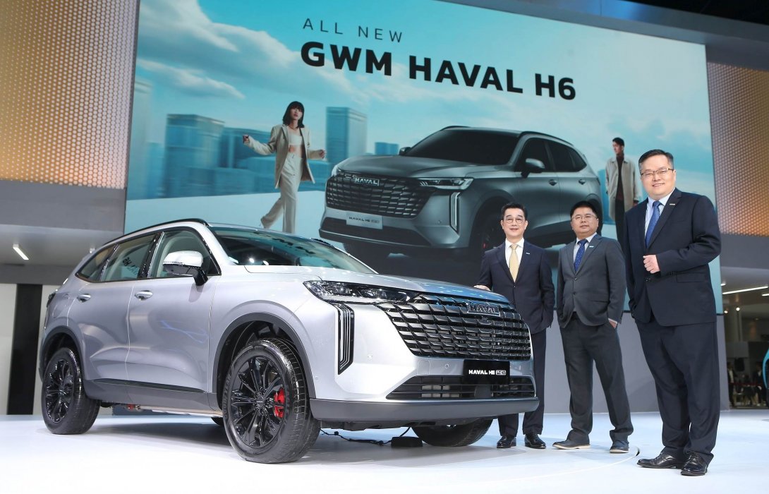 GWM ประกาศราคาแนะนำในช่วงเปิดตัว “ALL NEW GWM HAVAL H6” เริ่มต้น 0.929 ล้านบาท พร้อมเผยโฉม “NEW GWM ORA Good Cat” เฉดสีใหม่ So Blue ในงาน Motor Show 2025