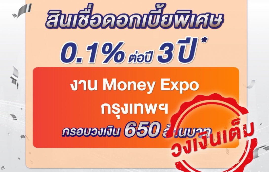 แค่ 127 วินาที!! สินเชื่อบ้านดอกเบี้ย0.1%ต่อปี ของ ธอส.เต็ม650ล้านบาท