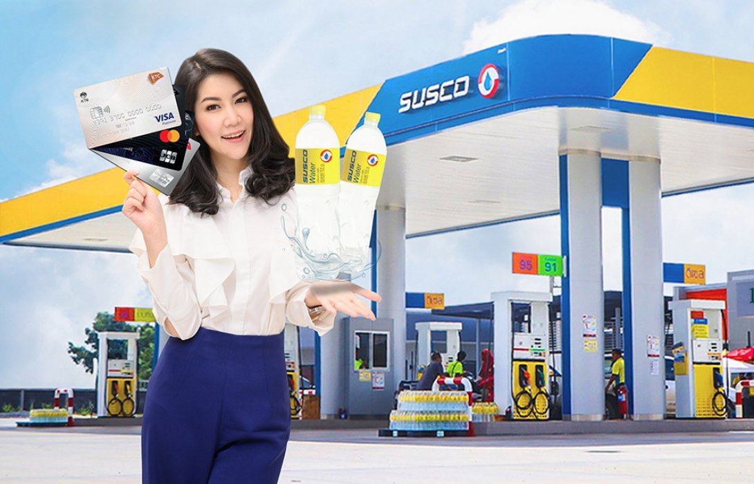 เคทีซีให้สมาชิกยิ่งเติม ยิ่งคุ้ม ที่ปั๊มน้ำมันซัสโก้ทั่วประเทศ