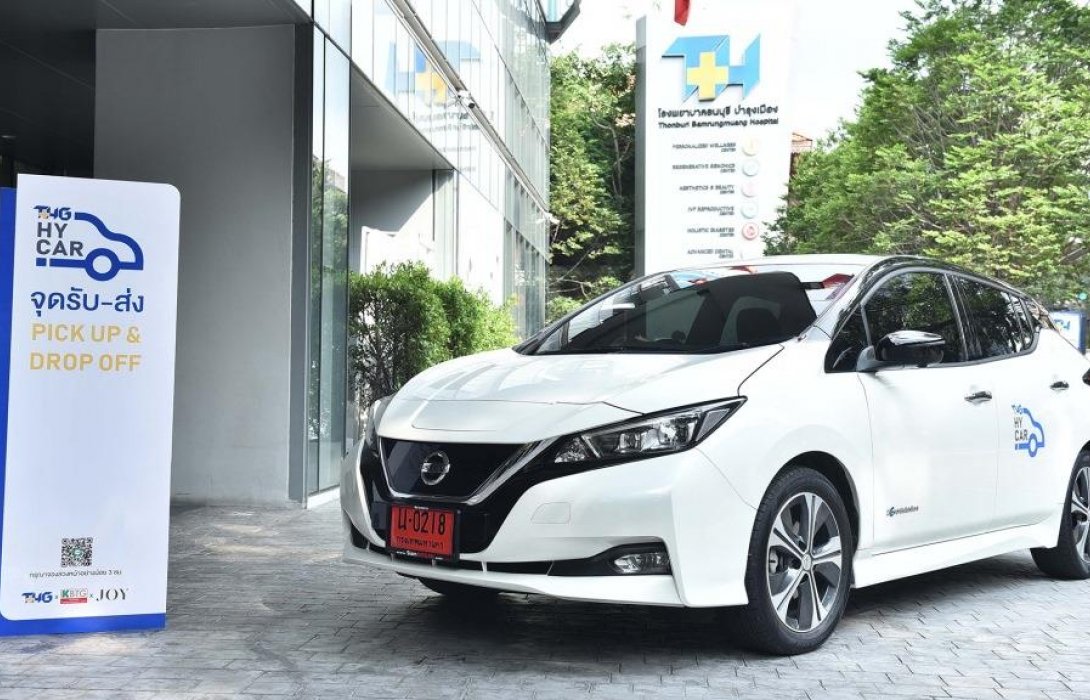 KBTG ร่วมกับ THG เปิดตัว THG HyCar รถรับส่งปลอดโควิด-19  