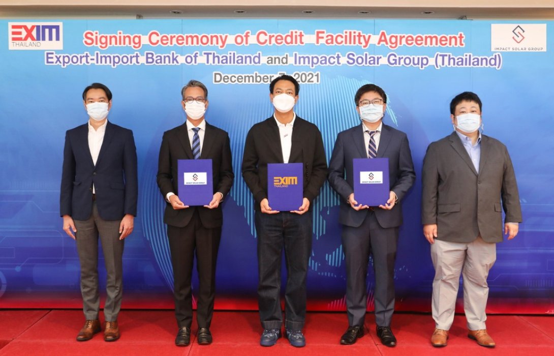 EXIM BANK สนับสนุนกลุ่ม อิมแพคท์ โซล่าร์ กรุ๊ป ขยายธุรกิจติดตั้งระบบ Solar Rooftop 