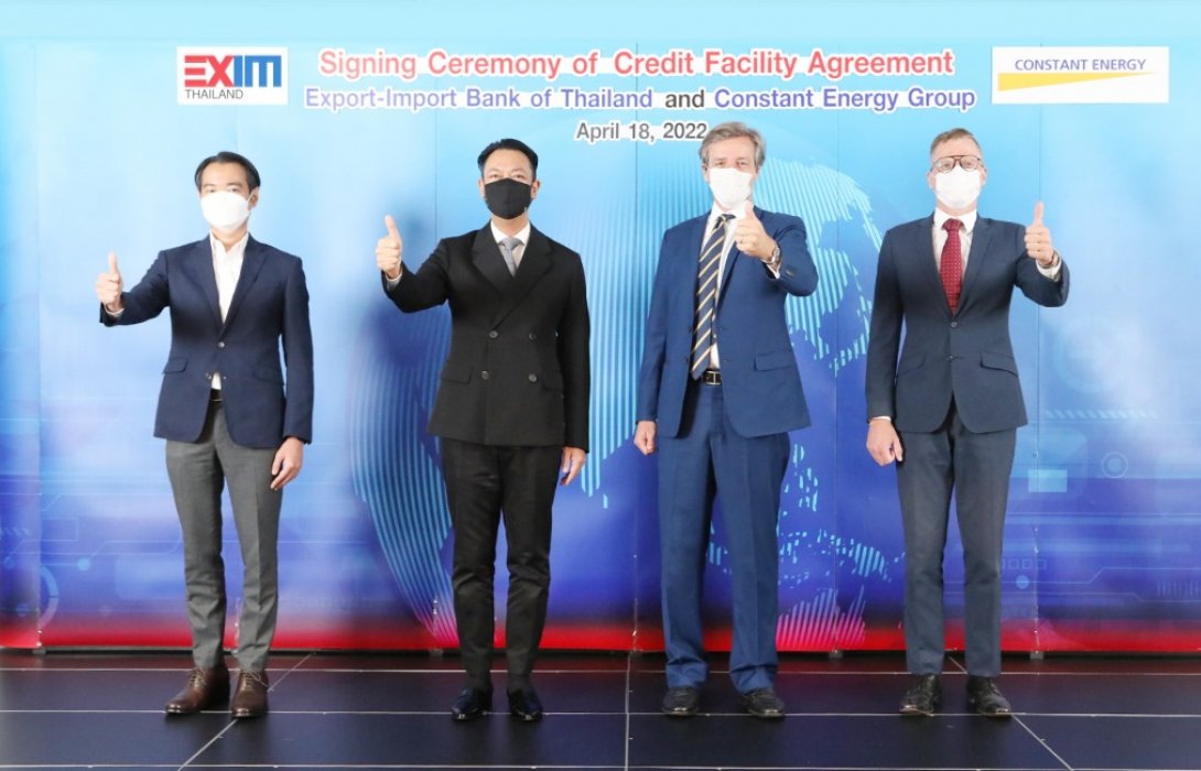 EXIM BANK สนับสนุนคอนสแตนท์ เอนเนอร์จี กรุ๊ป 155 ล้านบาท ติดตั้งระบบ Solar Rooftop