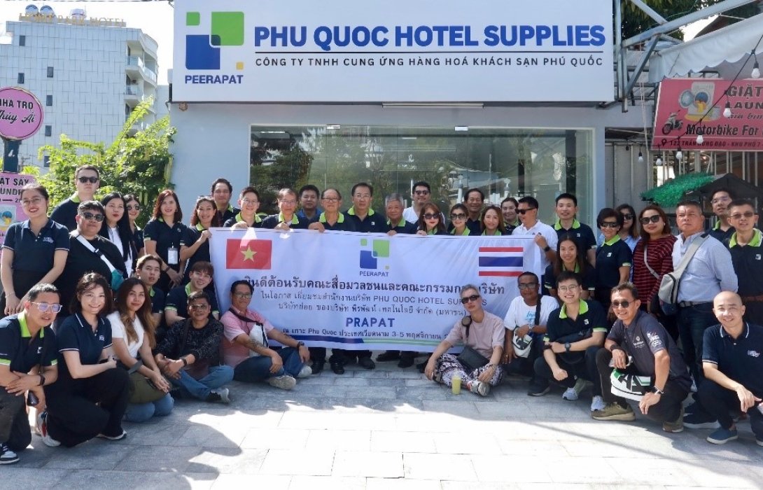 PRAPAT เหินฟ้า นำ “บอร์ด-ผู้บริหาร-สื่อ” เยี่ยมชมออฟฟิศและโชว์รูมแรก ที่เกาะฟู้โกว๊ก เวียดนาม 