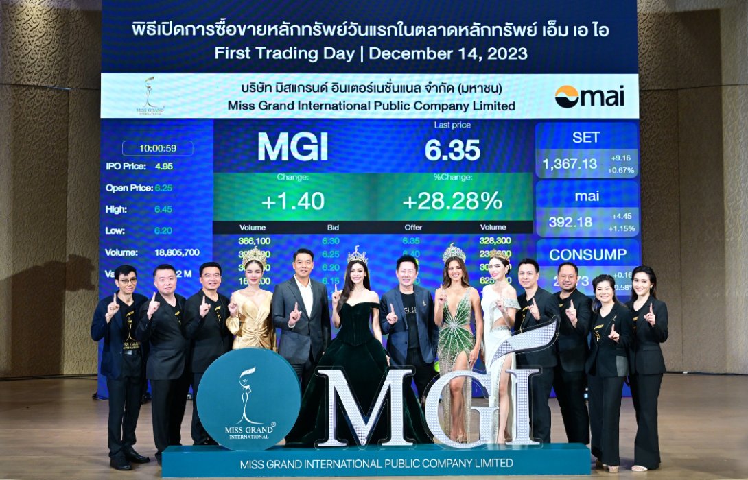 MGI ลั่นระฆังเทรดวันแรก ประสบความสำเร็จ เปิดตลาดราคาหุ้นเหนือจอง 26.26%