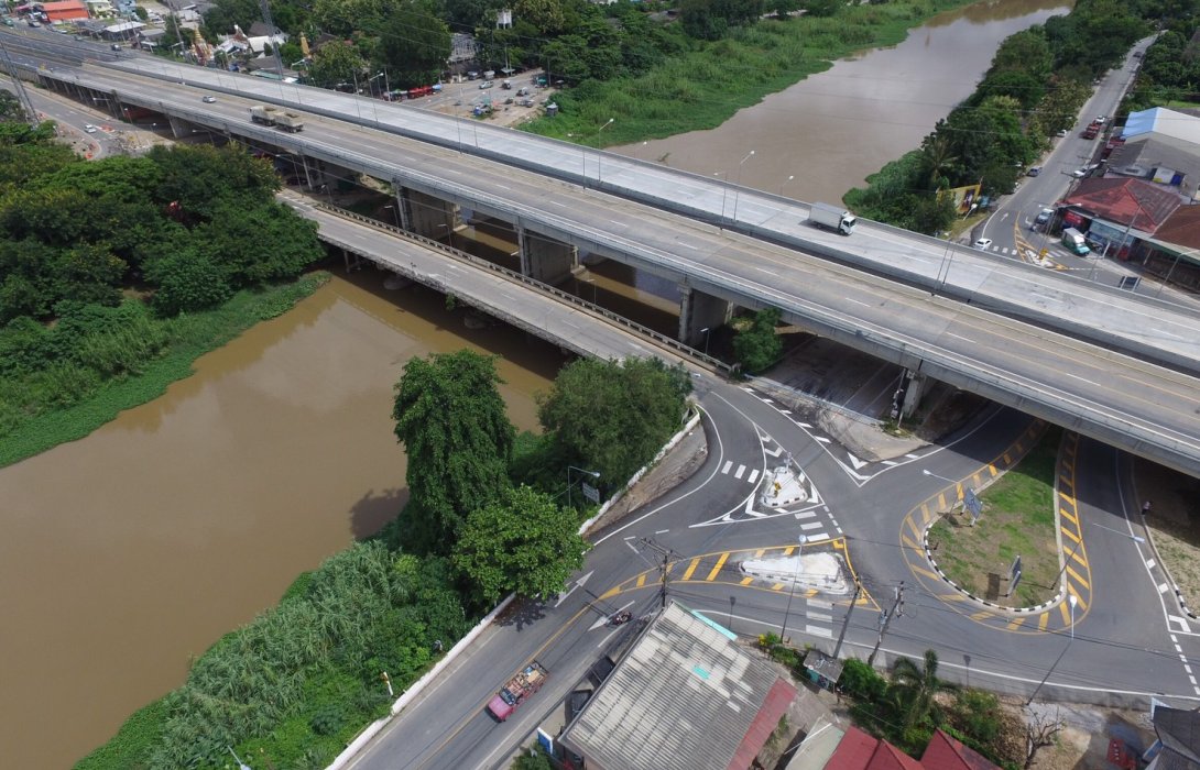 ทล.ก่อสร้างทางหลวงหมายเลข 121 <br> สายทางเลี่ยงเมืองเชียงใหม่รอบนอก ตอน 1 แล้วเสร็จ