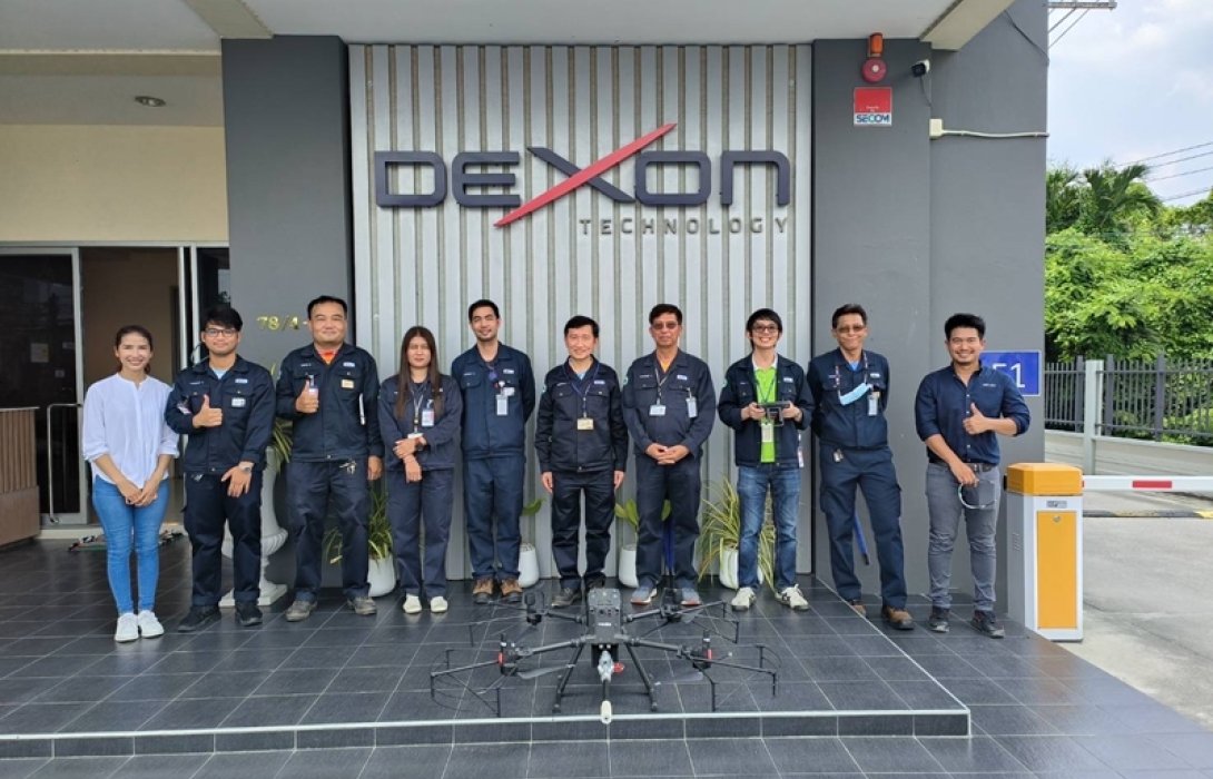 เด็กซ์ซอน เปิดบ้านรับ IRPC โชว์นวัตกรรม UTM Drone GEN 2.0
