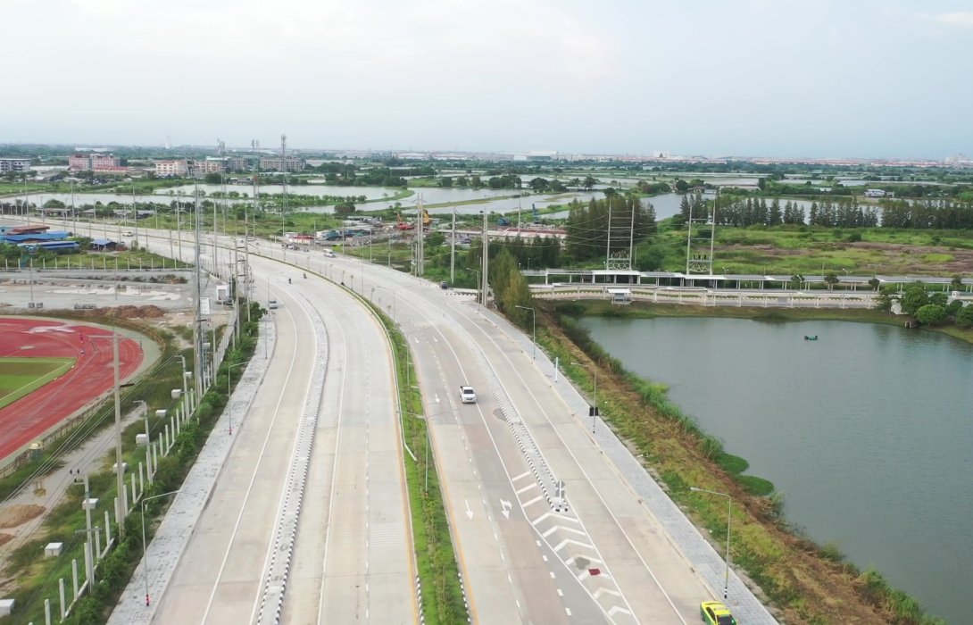 ทช.ขยายถนนสาย สป.1011 แยก ทล.3 – เทพารักษ์ อ.บางพลี  เสร็จสมบูรณ์