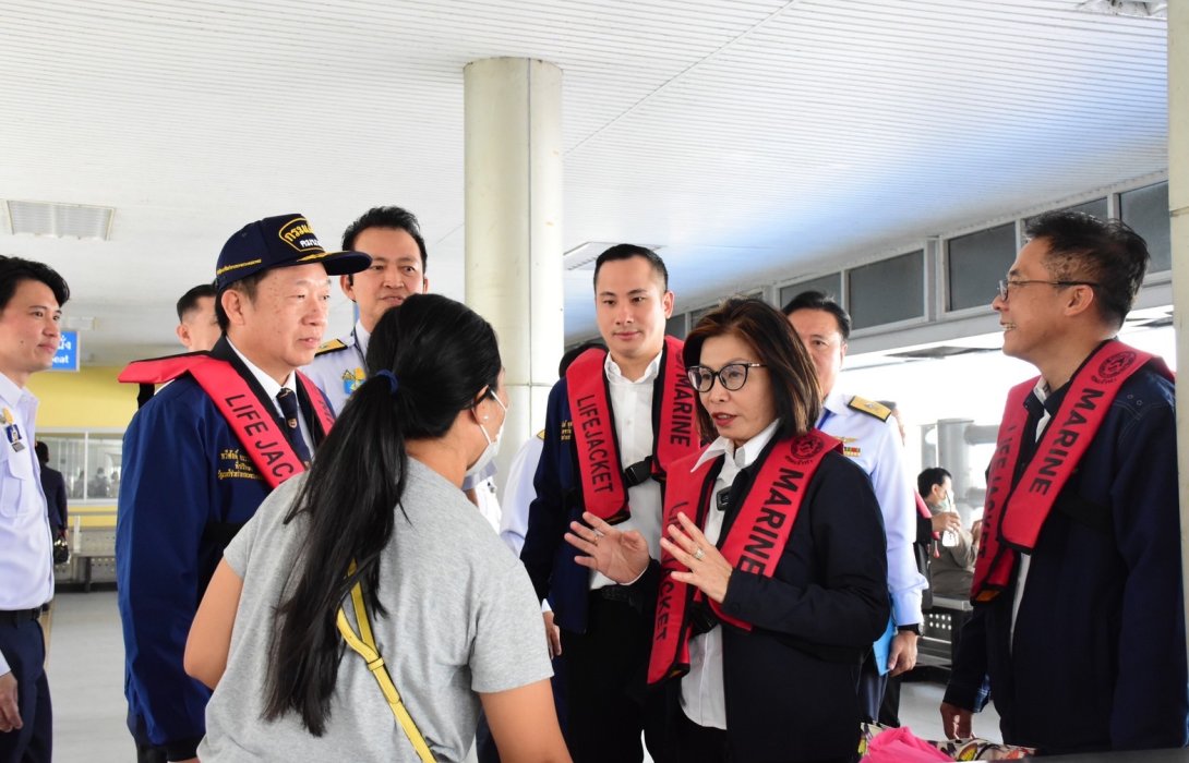 คมนาคม รุดตรวจความปลอดภัยทางน้ำก่อนเทศกาลลอยกระทง 66 