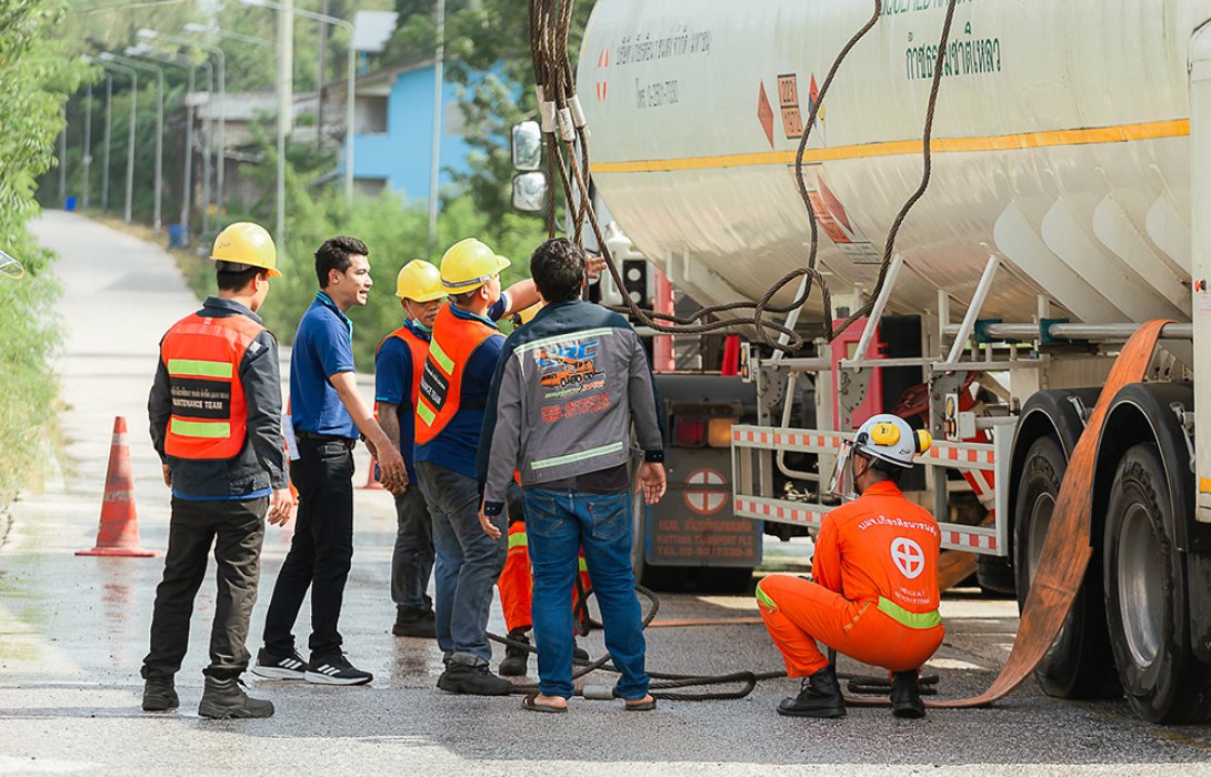 เกียรติธนา x ปตท. x ภาครัฐ ซ้อมรับมืออุบัติเหตุบนท้องถนน