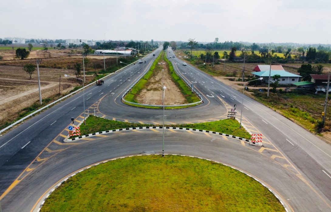 กรมทางหลวงขยาย ทล.115 สายกำแพงเพชร - พิจิตร ตอน ต.บึงบัว - บ.คลองโนน จ.พิจิตร ระยะทางกว่า 9 กม. แล้วเสร็จ 