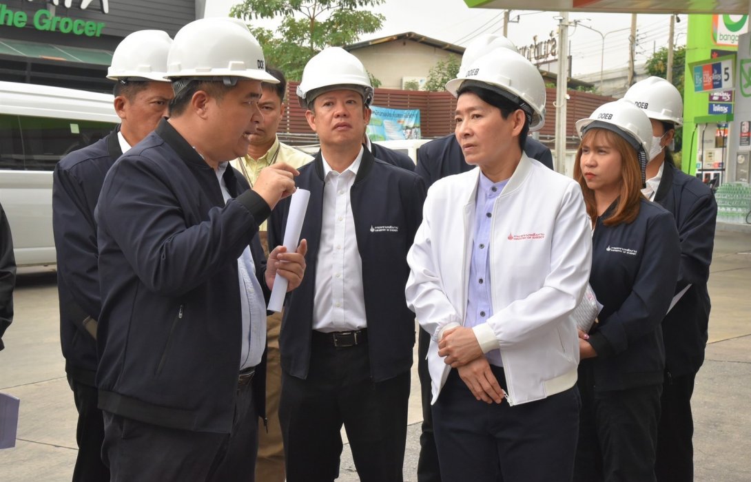 พีระพันธุ์ สั่งลุยตรวจปั๊มเตรียมความพร้อมบริการประชาชน