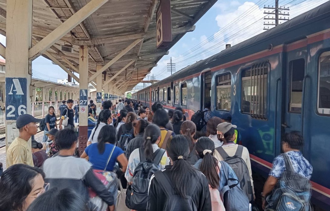 ระบบรางวันที่สองหยุดยาว รวม 1.02 ล้านคน-เที่ยว ​