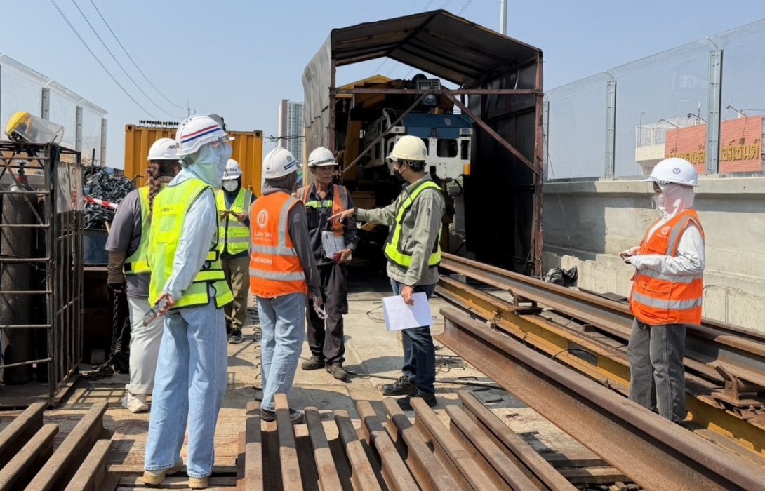 รฟม. ลงพื้นที่โครงการรถไฟฟ้าสายสีม่วง ช่วงเตาปูน – ราษฎร์บูรณะ (วงแหวนกาญจนาภิเษก) ตรวจติดตามการดำเนินงานลดผลกระทบด้านสิ่งแวดล้อมอย่างต่อเนื่อง