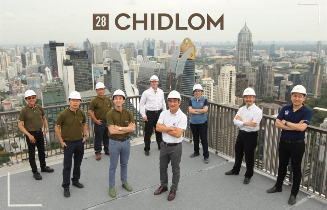 โครงการ 28 CHIDLOM จัดพิธีเทปูนปิดยอดอาคาร สร้างเสร็จพร้อมโอนในไตรมาส 3 นี้