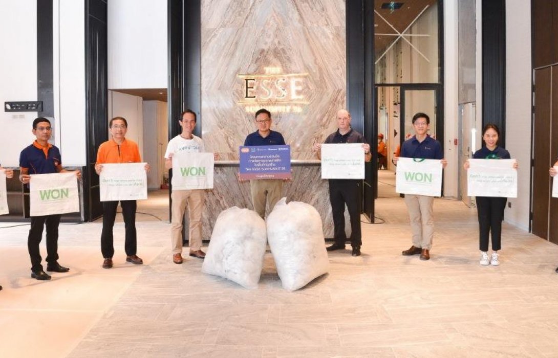 สิงห์ เอสเตท จับมือพันธมิตรนำร่องจัดการปัญหาขยะพลาสติกจากการก่อสร้างโครงการดิ เอส สุขุมวิท 36 