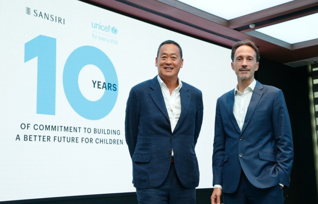 “แสนสิริ – ยูนิเซฟ” ตอกย้ำความสำเร็จ 10 ปี พันธมิตรเพื่อการช่วยเหลือเด็ก