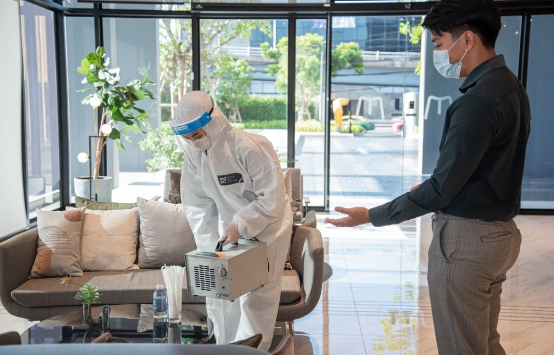 MDPC ดูแลเต็มที่ มอบบริการอบโอโซนให้ทุกโครงการที่บริหารงานนิติบุคคล  