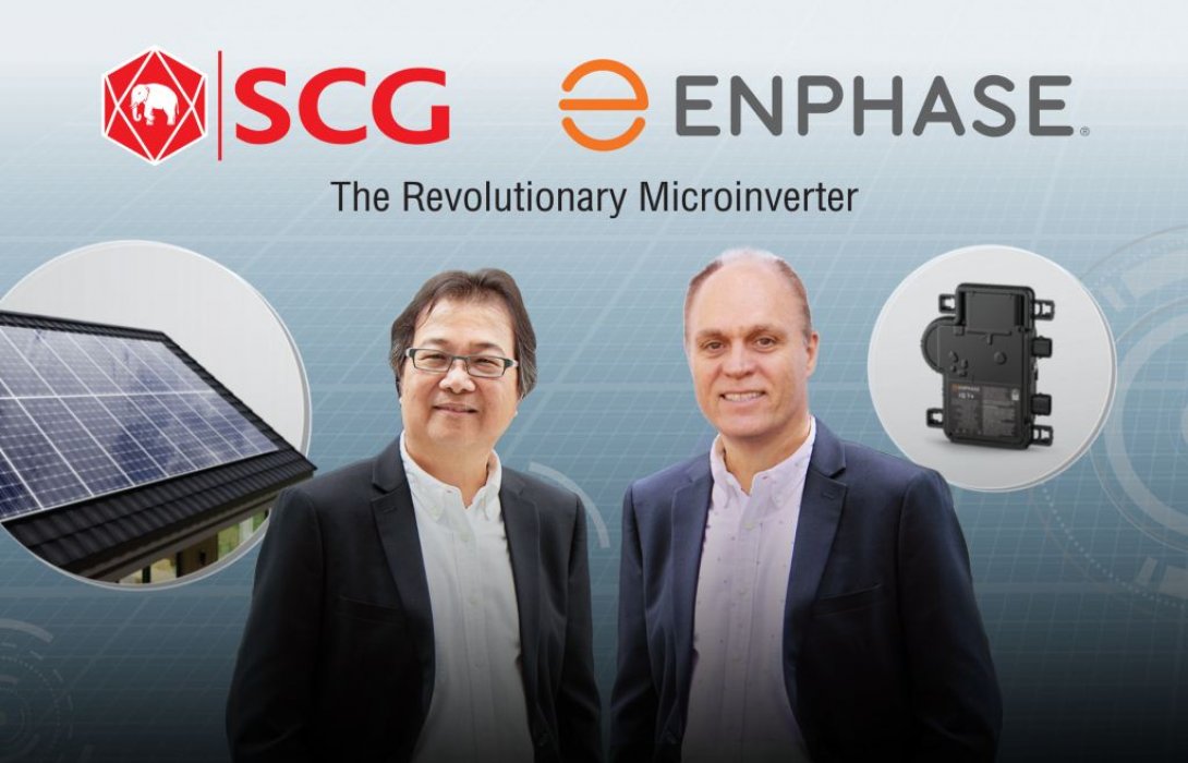 หลังคาโซลาร์ SCG จับมือ Enphase ร่วมนำเทคโนโลยีไมโครอินเวอร์เตอร์ มาใช้ในตลาดงานบ้าน