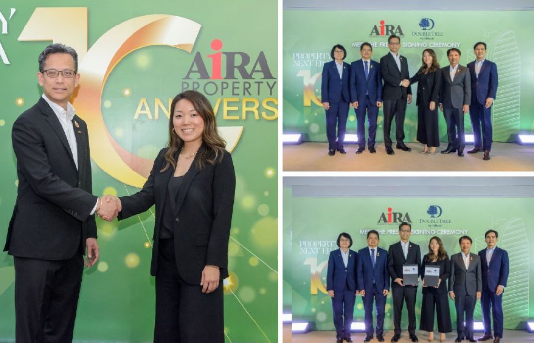  ‘ไอร่า พร็อพเพอร์ตี้’ ประกาศยุทธศาสตร์ ‘Next ERA’ ผนึกพันธมิตรระดับโลก “Hilton” ผุดบิ๊กโปรเจกต์โรงแรม DoubleTree by Hilton Bangkok Silom เสริมพอร์ต Recurring Income ที่ยั่งยืน