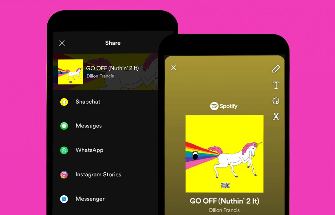 รู้ยัง ! ลูกเล่นใหม่ กับฟีเจอร์แชร์เพลงจาก Spotify ลง Snapchat!