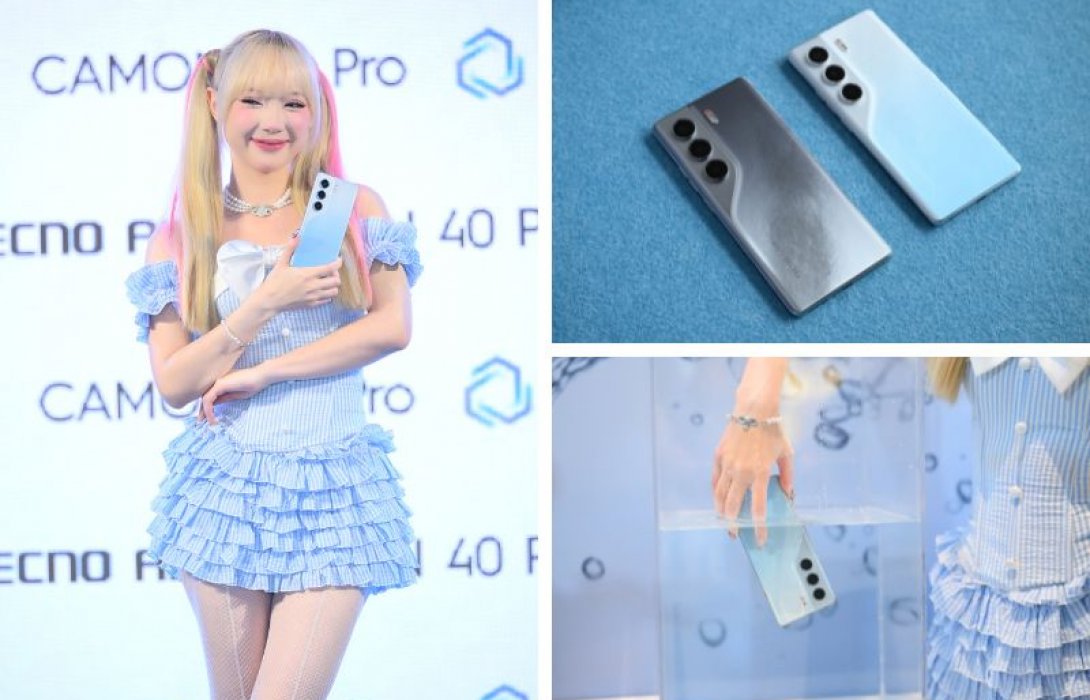 TECNO CAMON 40 Pro สมาร์ทโฟนสุดคุ้มเพียง 6,999 บาท! พร้อมฟีเจอร์ FlashSnap เซนเซอร์กล้องหลัก Sony คว้าตัวพรีเซ็นเตอร์สุดฮอต “พลอยชมพู” เอาใจคนยุคใหม่